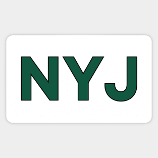 NYJ New York Jets Football Sticker